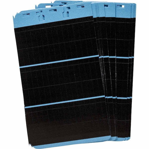 NEMA Wire Marker Repositionable Vinyl 1.56in H x 0.22in W Black PK/10 Sheets, 10PK